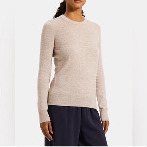 NWT Theory Kaylenna 100% Cashmere Sweater in Ash Mouline Large $325